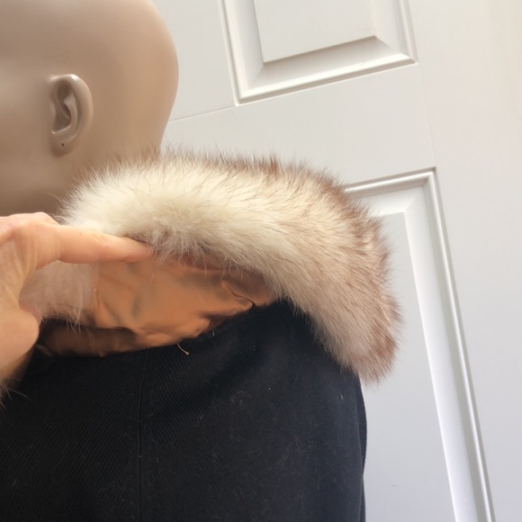 Willi Smith Fur Collar Silk Sweater M - Picture 13 of 14